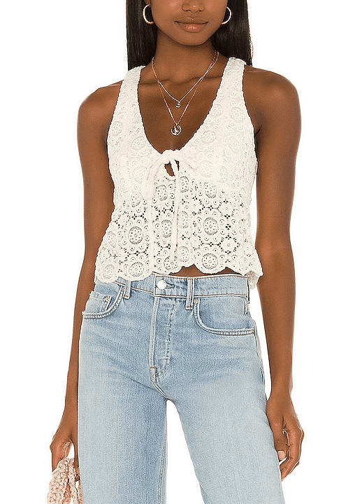House Of Harlow 1960 X Revolve Francie Top In Ivory - Image 1