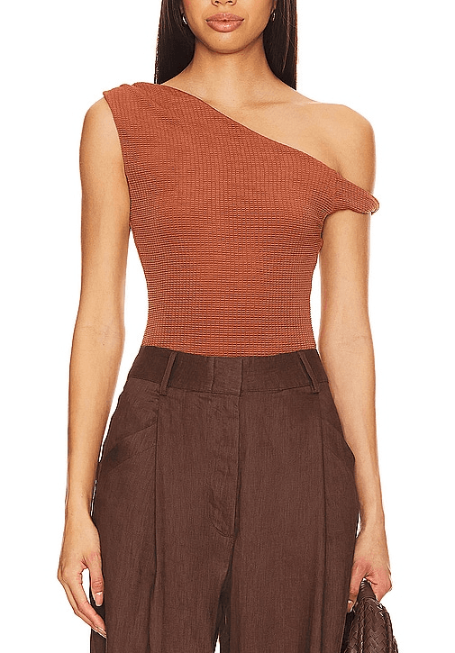 House Of Harlow 1960 X Revolve Lera Bodysuit In Terracotta - Image 1