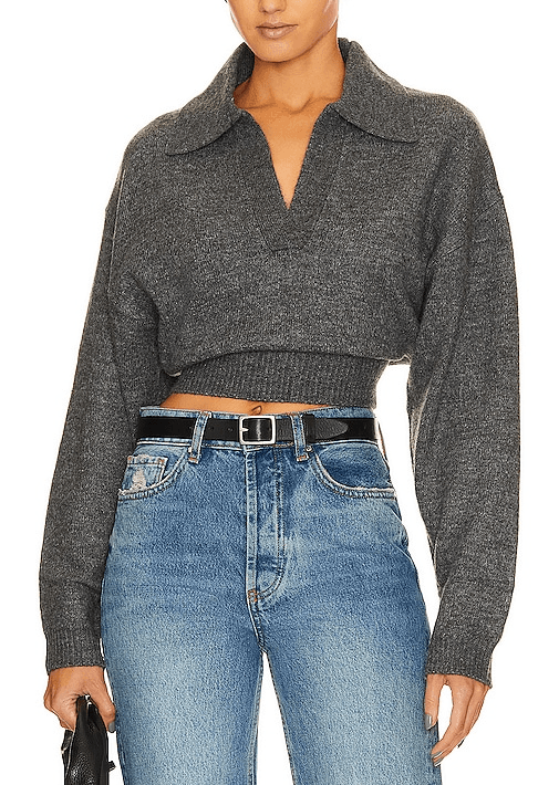 L'academie X Marianna Azaria Sweater In Charcoal Grey - Image 1
