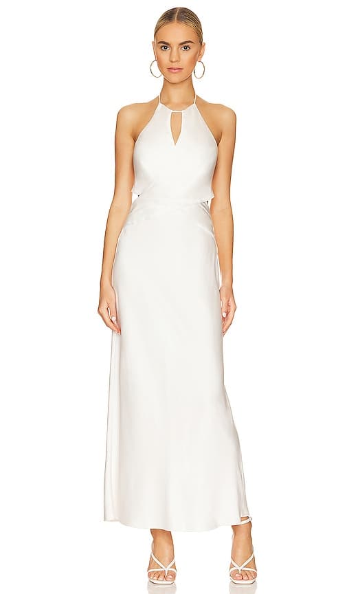 Alix Dress In Ivory - Image 1
