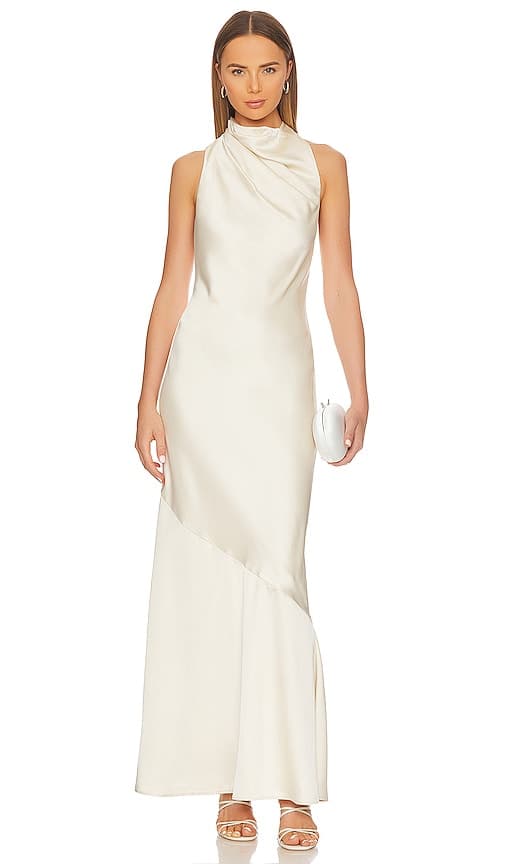 Lana Maxi Dress In Buttercream - Image 1