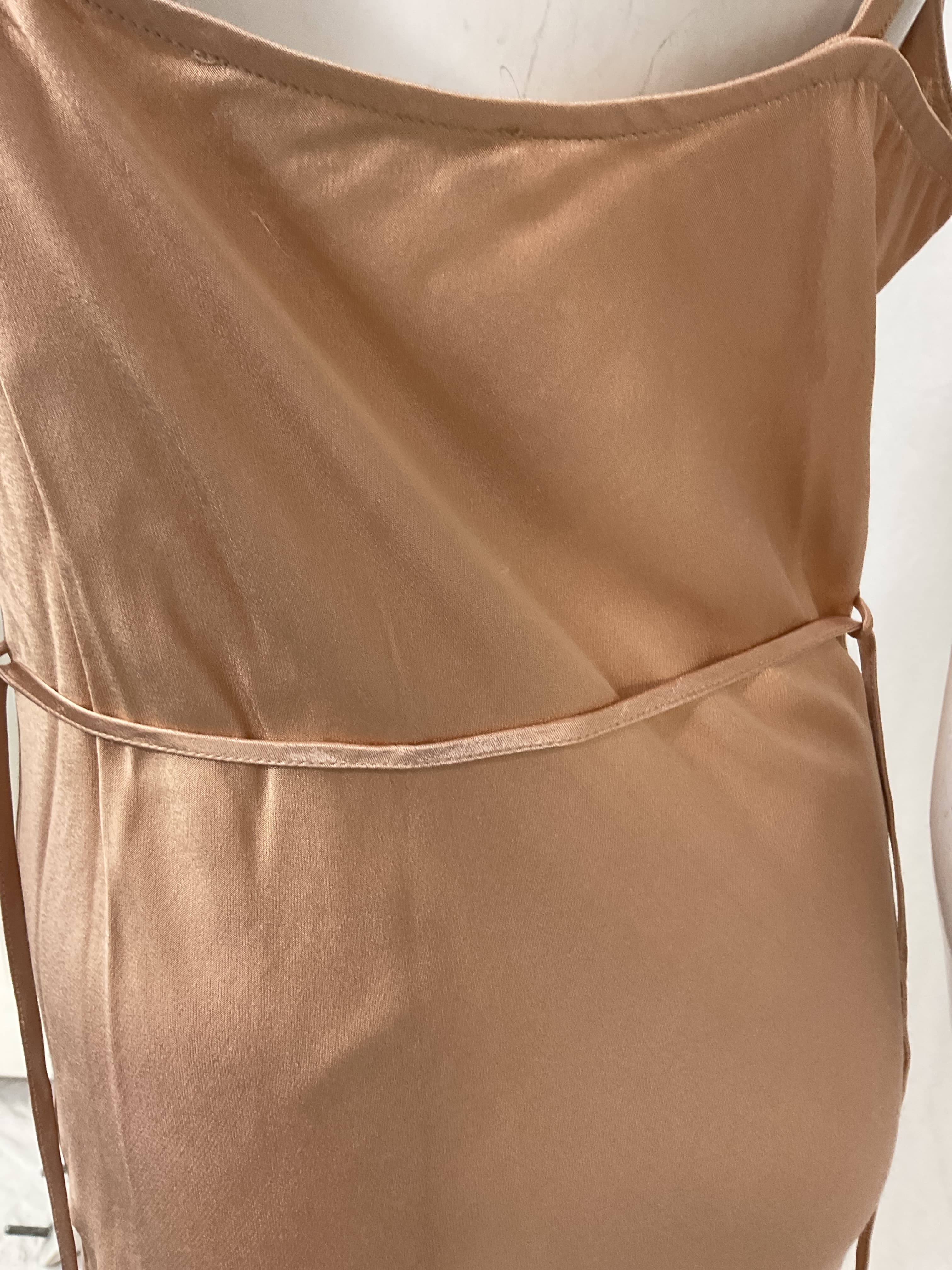 La Lune Bias Cowl Maxi Dress In Desert Rose - Image 2