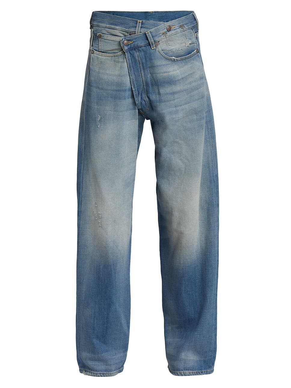 Wide-Leg Cross Over Jeans - Image 2