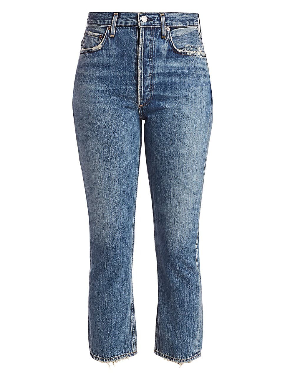 Riley Mid-Rise Straight-Leg Ankle Jeans - Image 2