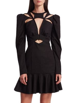 Lapkus Cutout Puff-Sleeve Mini Dress - Image 2