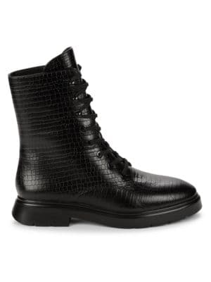 Mckenzee Leather Combat Boots - Image 1
