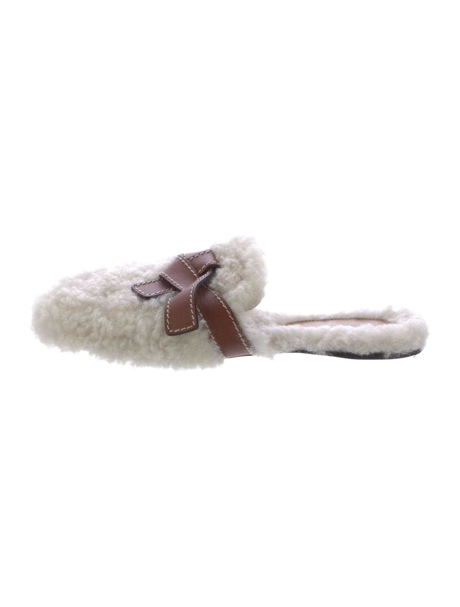 Shearling Printed Mules - Image 2