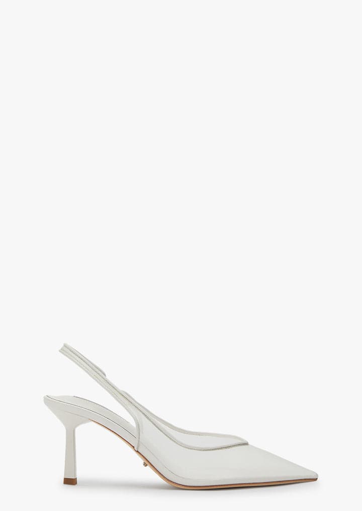 Breeze White Nylon Heels - Image 2