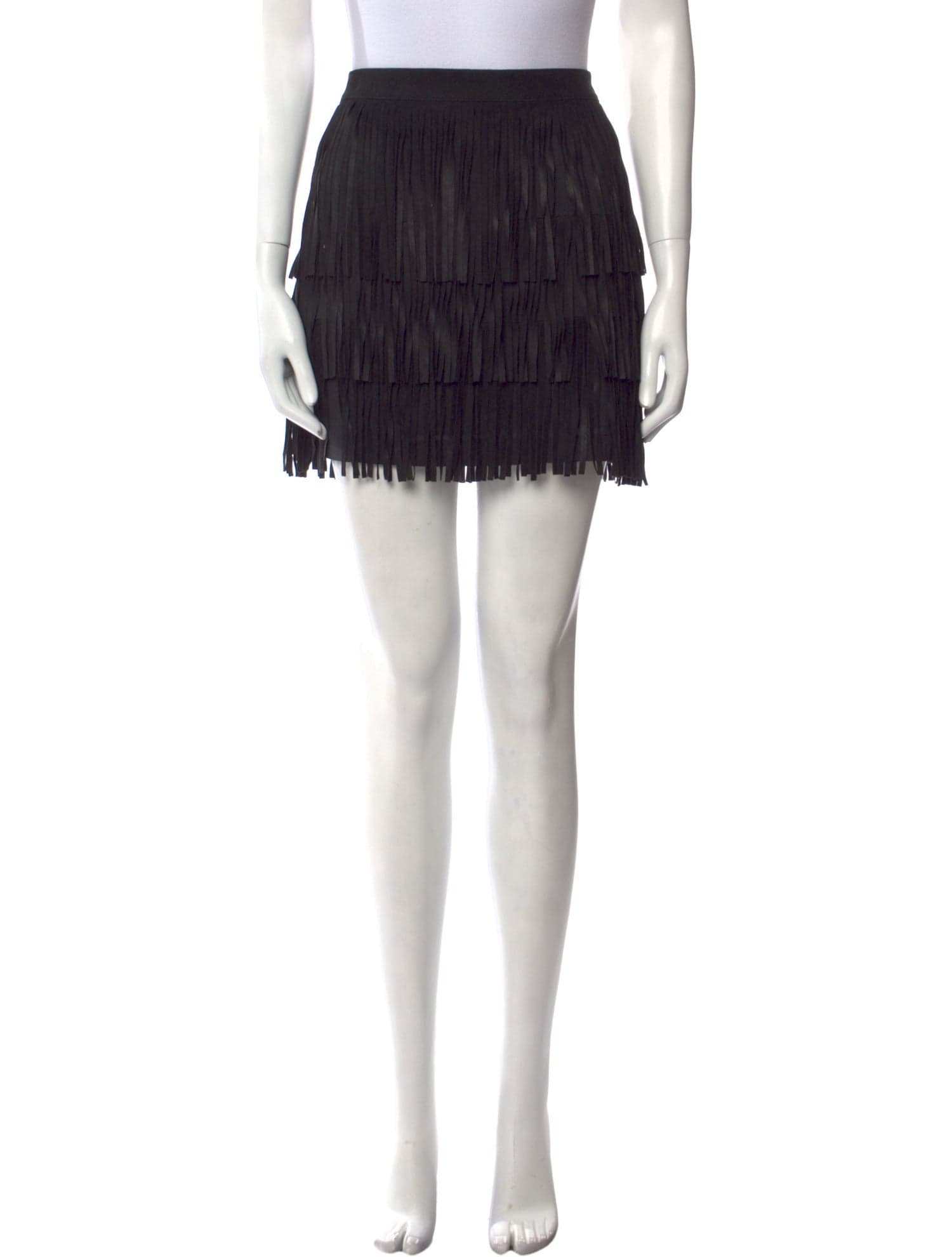 Goat Leather Mini Skirt - Image 2