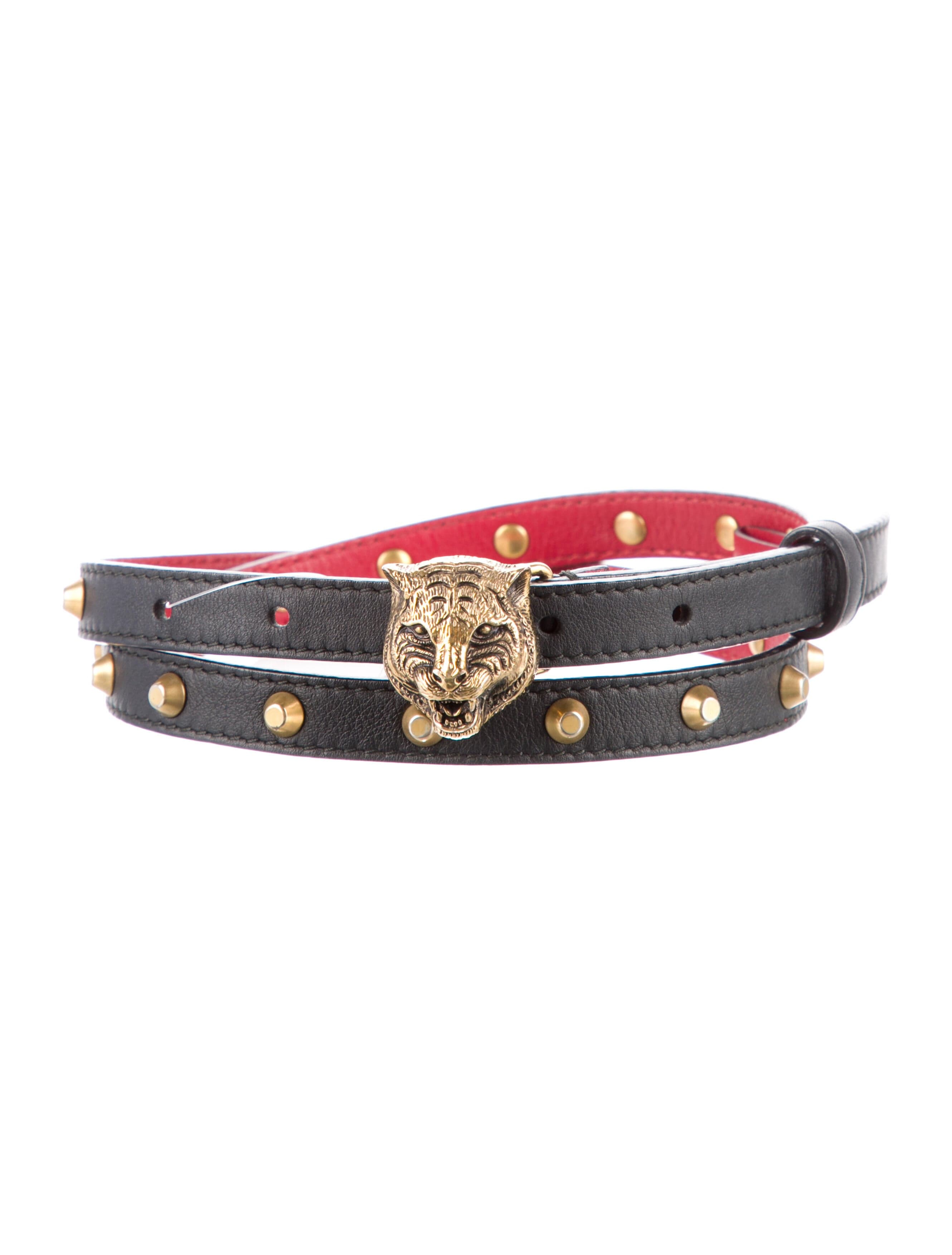Feline Head Accent Skinny Belt - Image 1