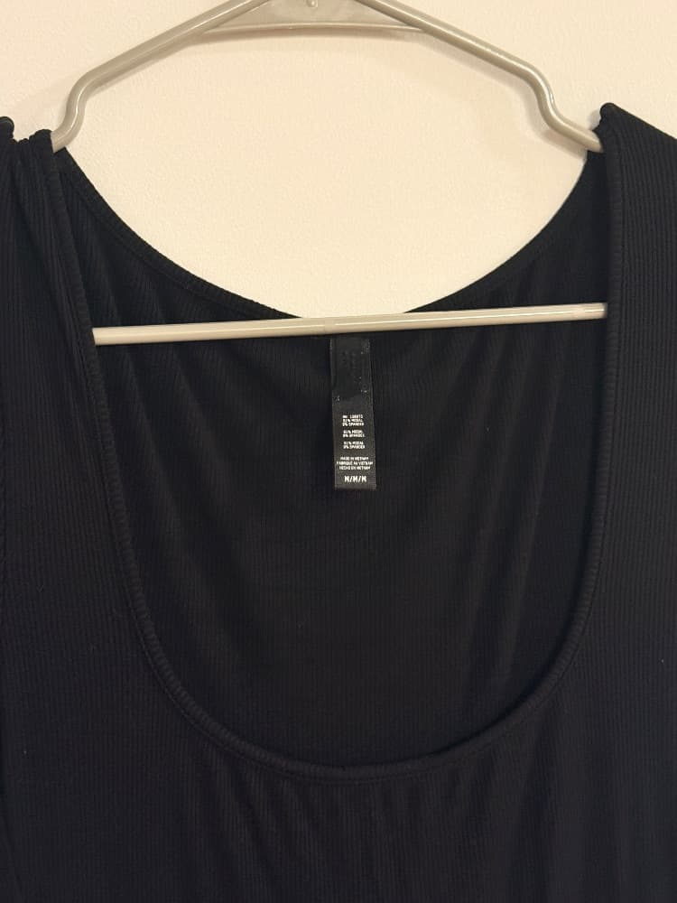 SKIMS Black Long Sleeve Scoop Neck Maxi Dress - Image 2