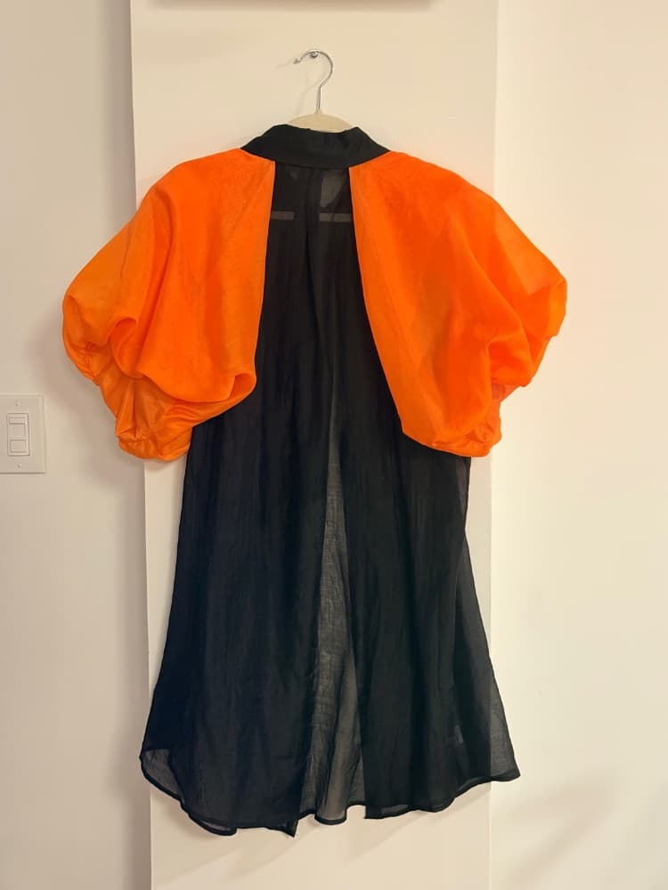 N by Nancy Colorblock Sheer Shirt Dress - Image 3