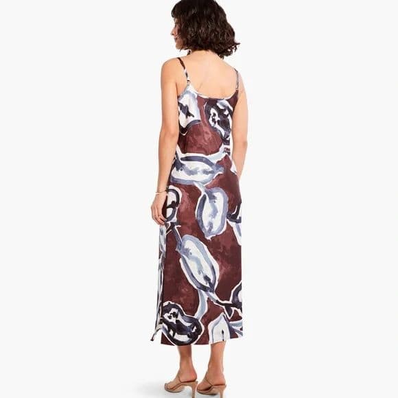 Nic + Zoe Watercolor Vines Slip Dress - Image 4