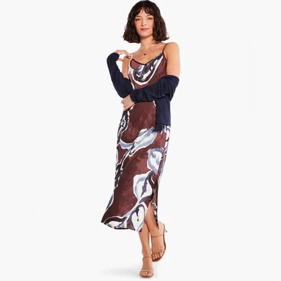 Nic + Zoe Watercolor Vines Slip Dress - Image 2