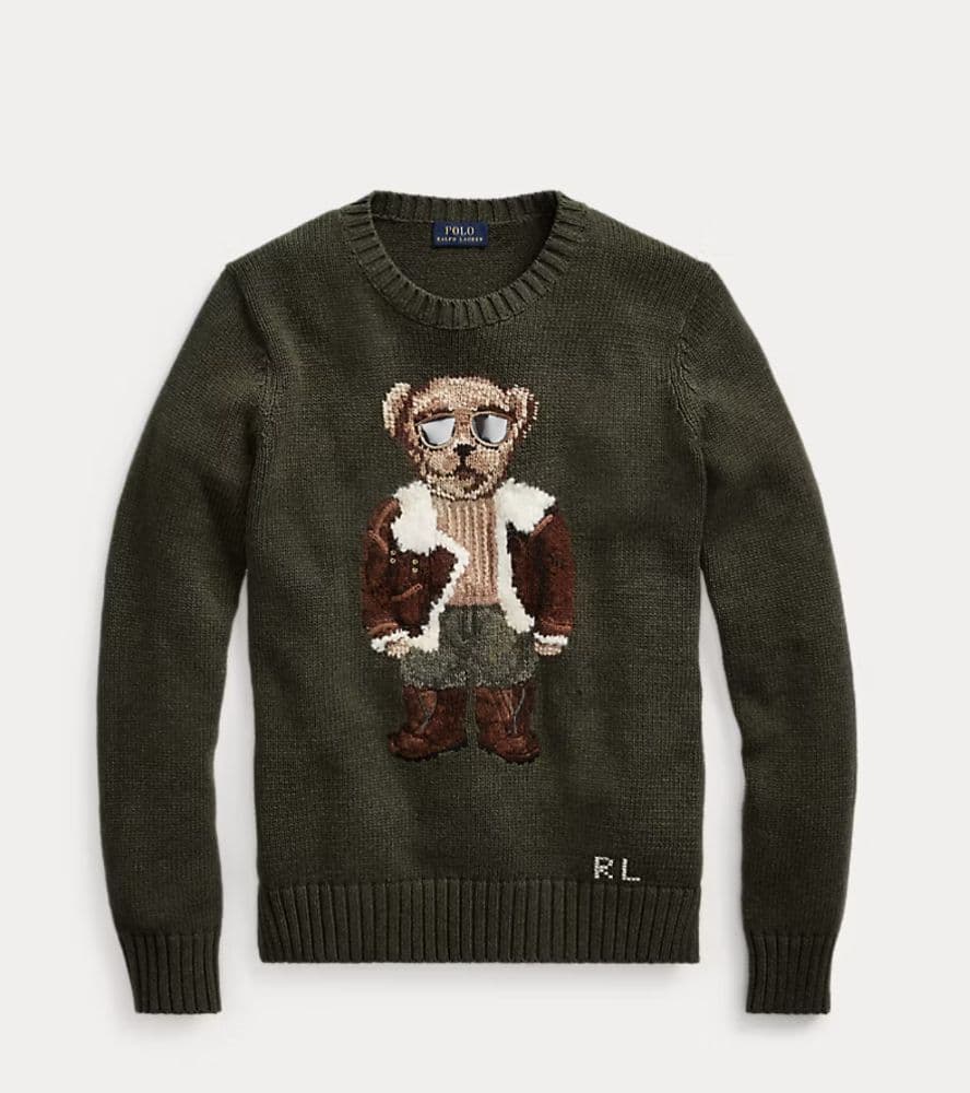 Ralph Lauren Aviator Polo Bear Jumper Sweater - Image 2