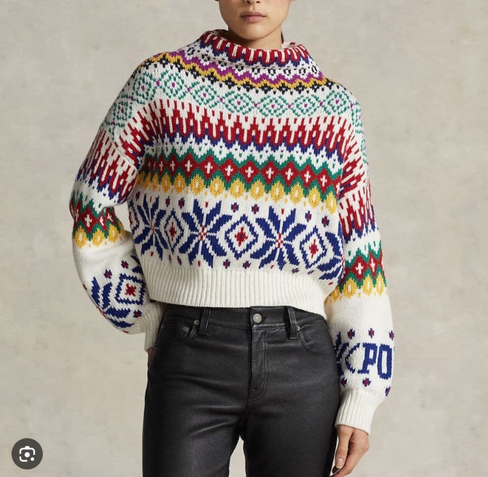 Ralph Lauren Logo Mockneck Wool-Blend Sweater - Image 1