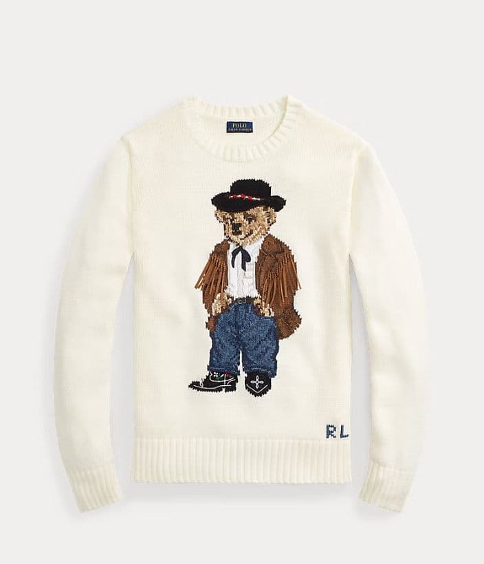 Ralph Lauren Cowboy Polo Bear Sweater - Image 2