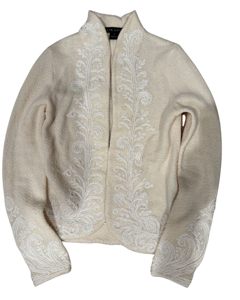 Ralph Lauren Embroidered Cream Sweater - Image 1