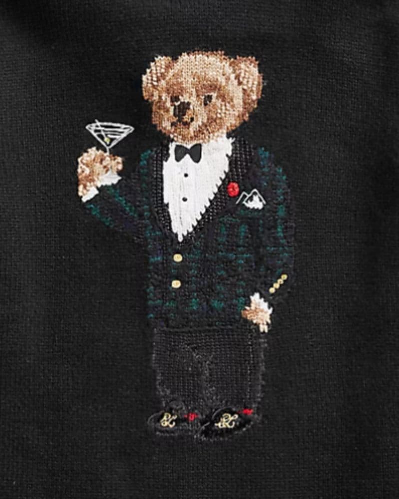 Ralph Lauren Martini Bear Wool Hooded Sweater - Image 2