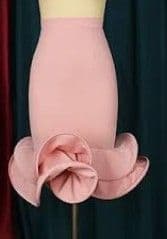 Pink wave skirt small - Image 1