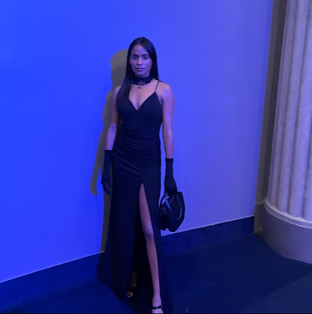 Emerald Sunday Black Dress - Image 2