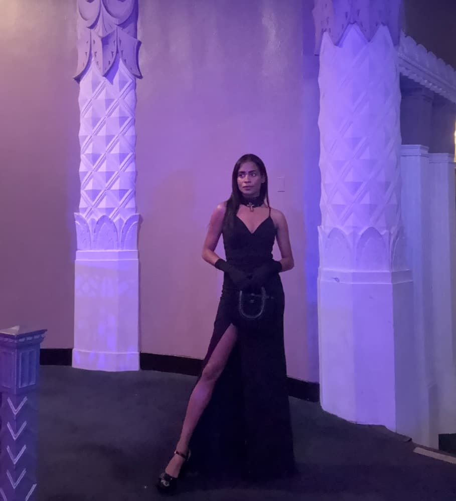 Emerald Sunday Black Dress - Image 3