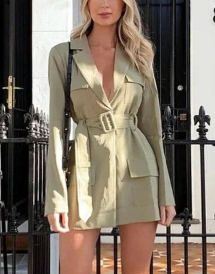 Lioness Women's Blazer Dress - Khaki/Green - XS - Image 2