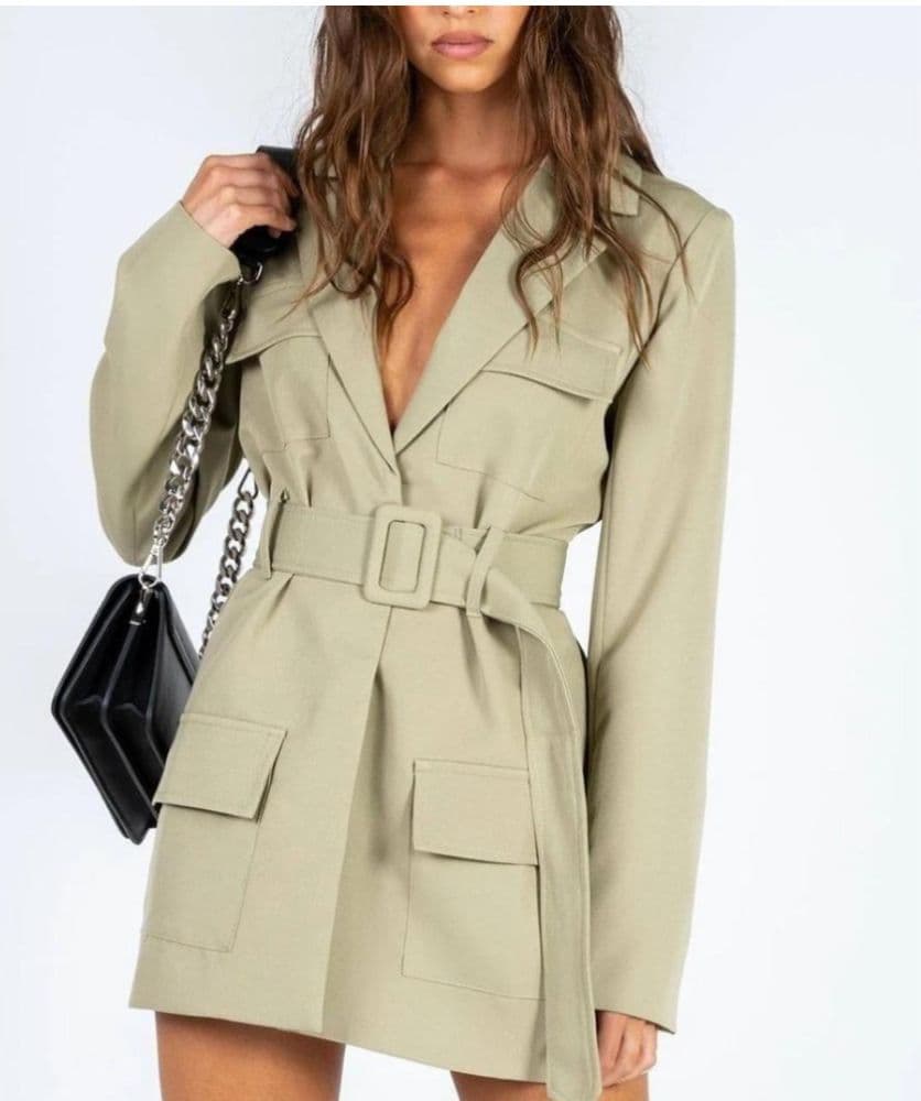 Lioness Women's Blazer Dress - Khaki/Green - XS - Image 1