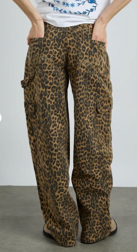 Damson Madder cargo jeans - leopard size 2 - Image 1