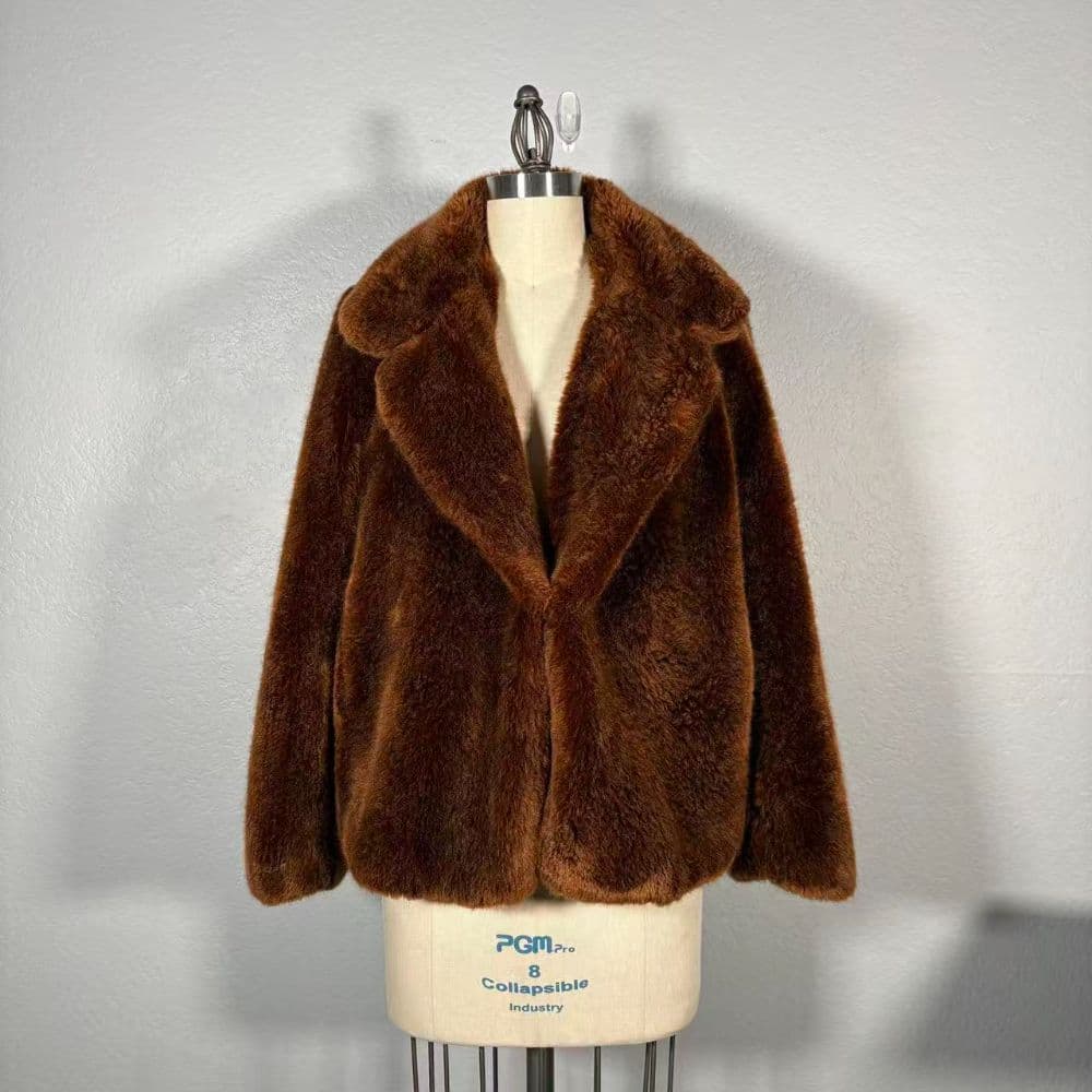Zara Size M Faux Fur Coat - Image 1