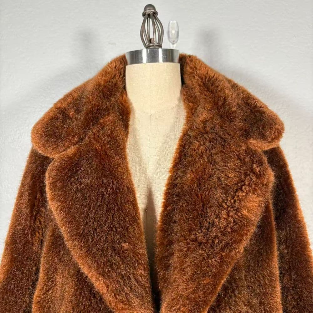 Zara Size M Faux Fur Coat - Image 4