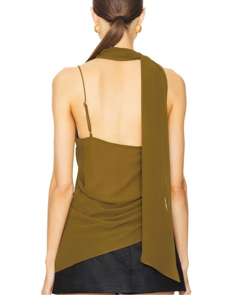 Revolve / H:ours Olive Green Top - Image 2