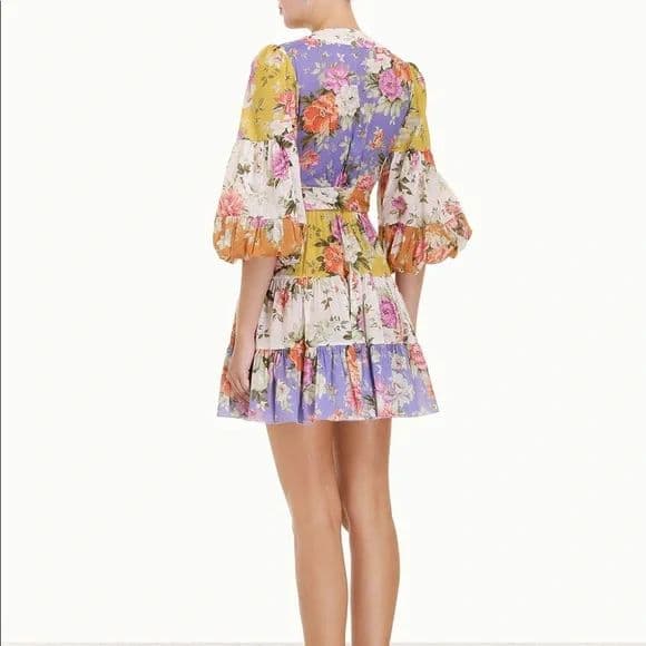 Zimmermann Pattie Wrap Mini Dress - Image 4