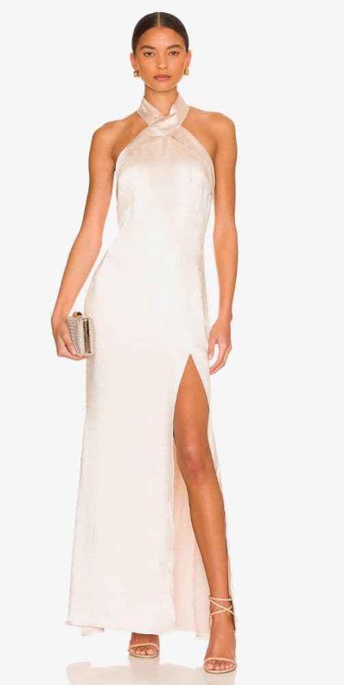 Revolve x ELLIATT Larina Maxi Dress: Champagne - Image 1
