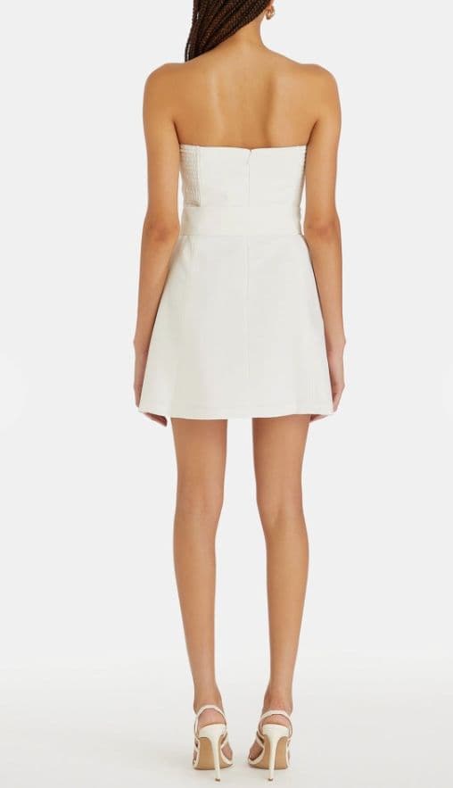 Amanda Uprichard Fae Belted Mini Dress - Image 2