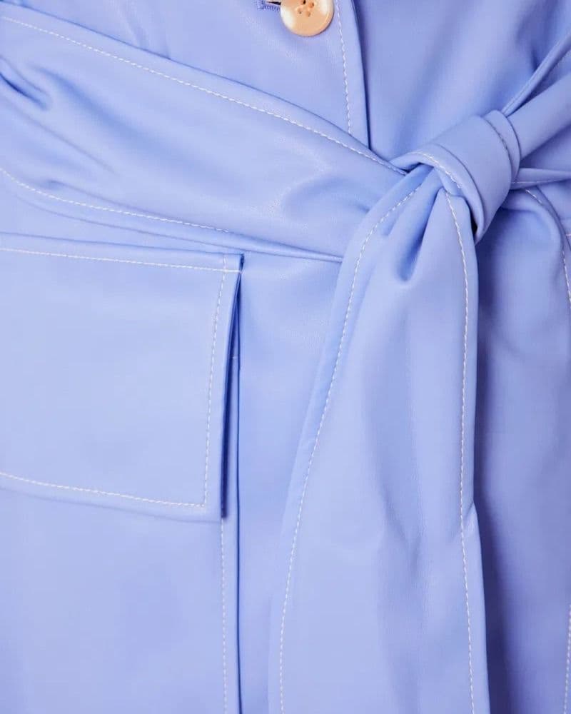 Staud Ashley Faux Leather Trench - Image 3