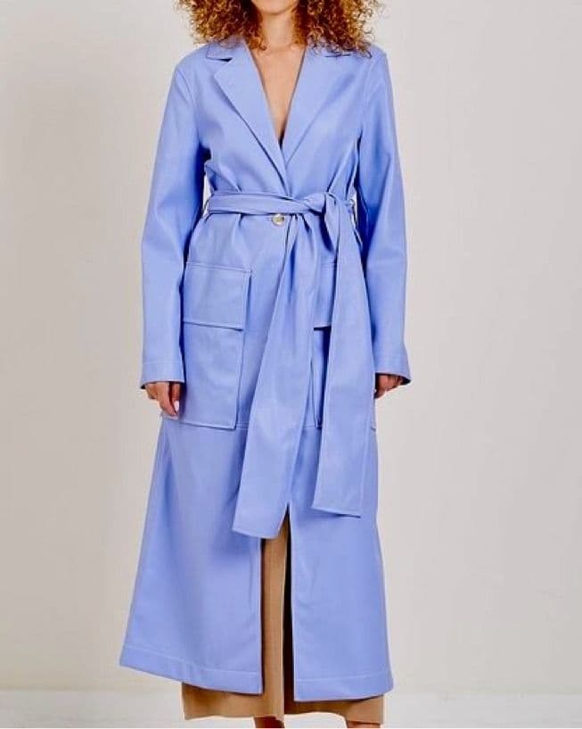 Staud Ashley Faux Leather Trench - Image 2