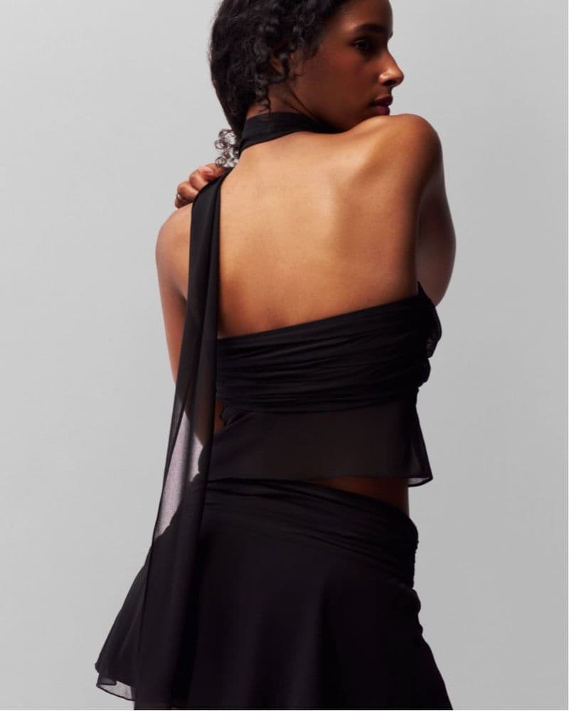 Guizio Chiffon Wrap Around Top - Image 3