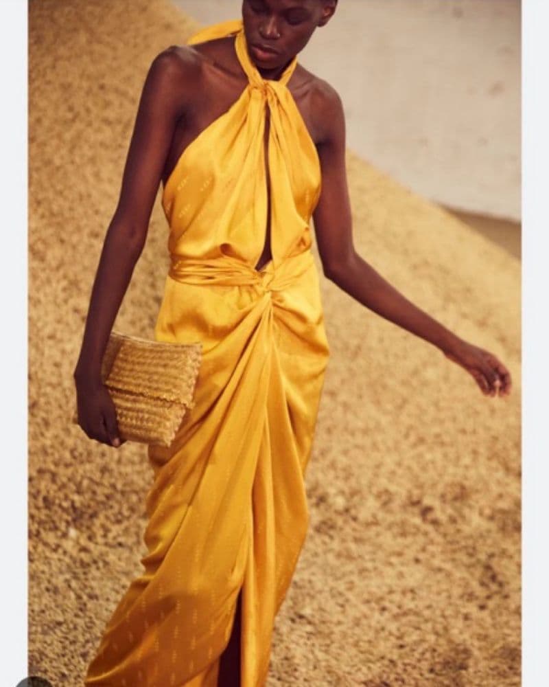 Johanna Ortiz Marigold Yellow Dress - Image 2
