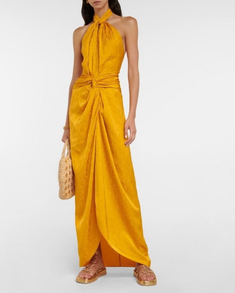 Johanna Ortiz Marigold Yellow Dress - Image 4