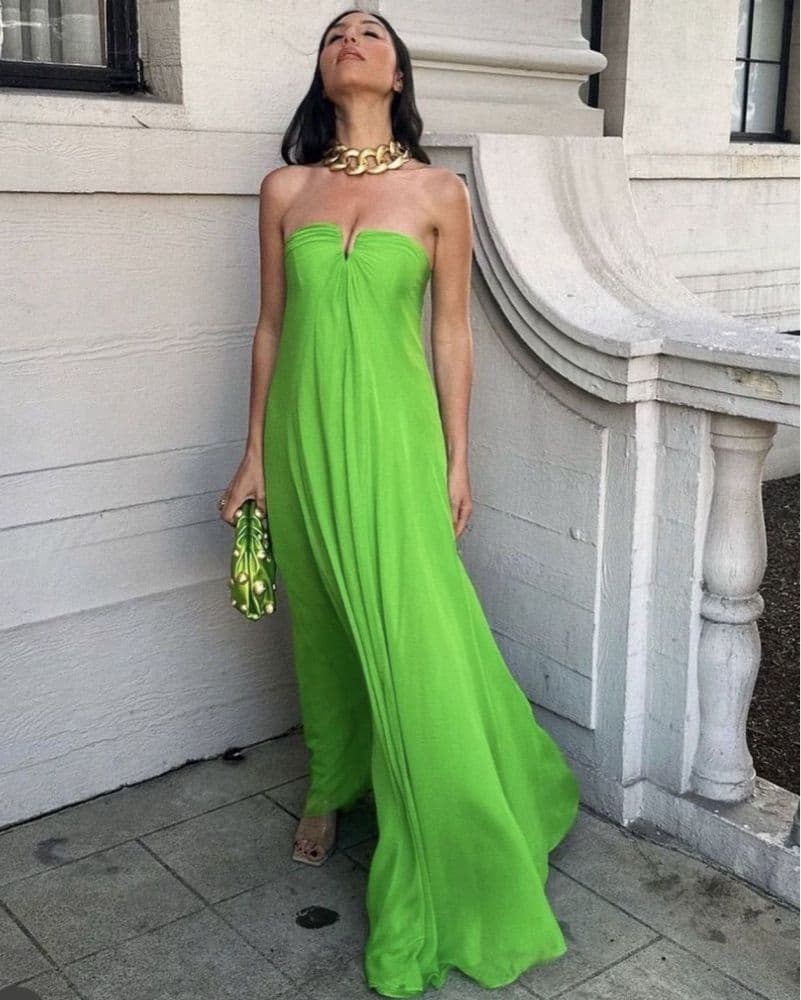Cult Gaia Janelle Gown in Fern - Image 1