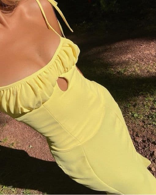 House of CB Yellow Soren Dress - Image 1