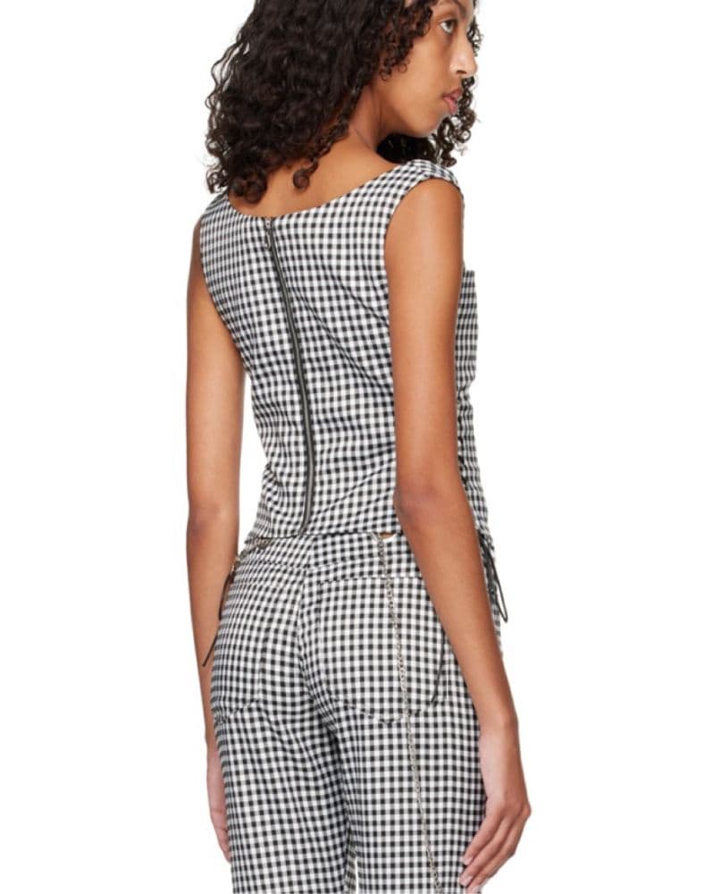 Miaou Black & White Corset - Image 2