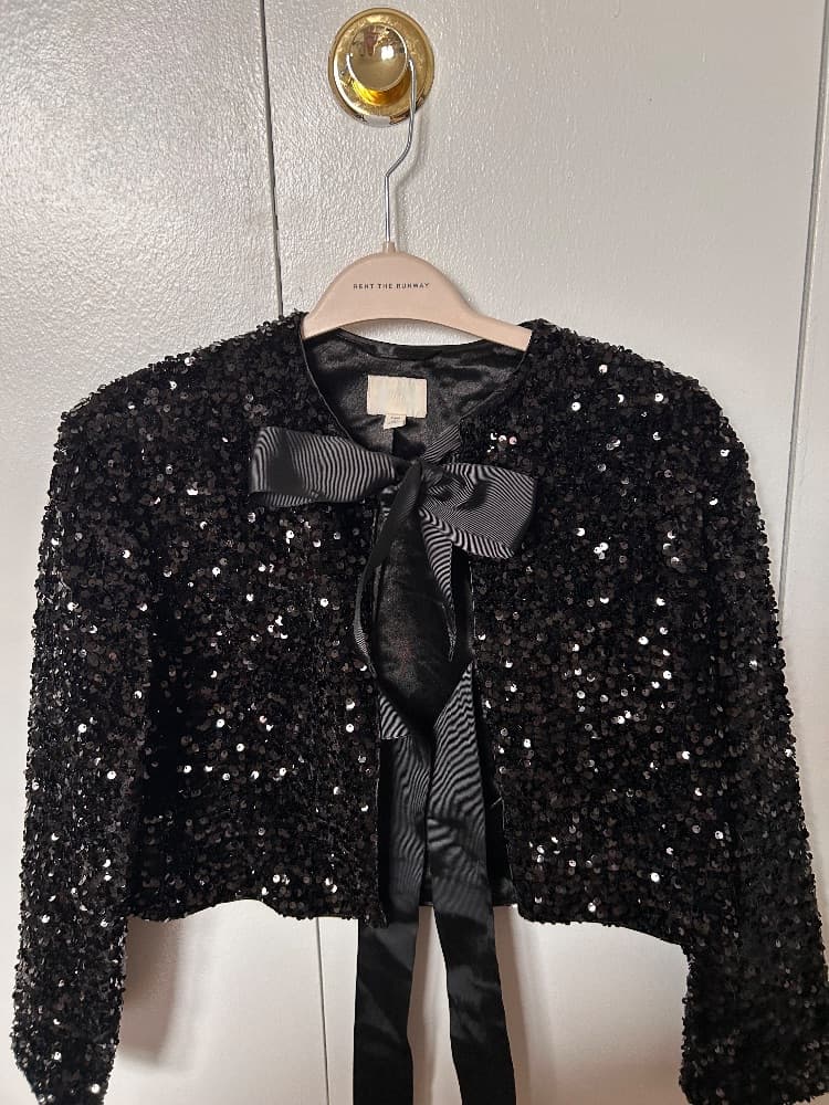 H&M sequin crop top - Image 1