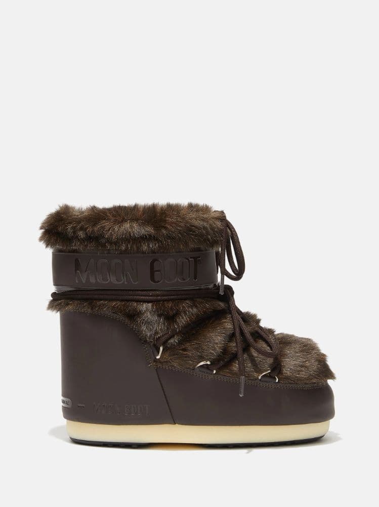 Moon Boot Icon Low Faux Fur Brown - Image 2