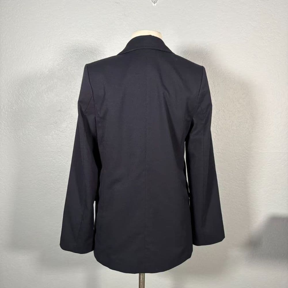 H&M XS Navy Double-Breasted Blazer - Image 2