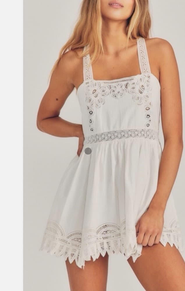 Love Shack Fancy Tariah Pinafore mini dress - Image 2