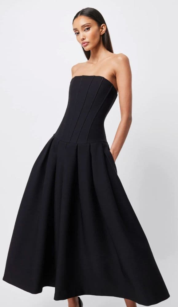 MOSSMAN Enchant Maxi Dress Black - Image 2
