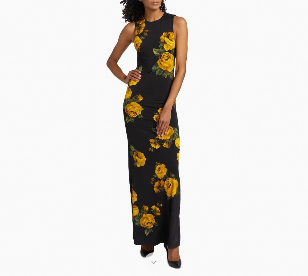 Alice + Olivia Delora Rose Sleeveless Maxi Dress - Image 2