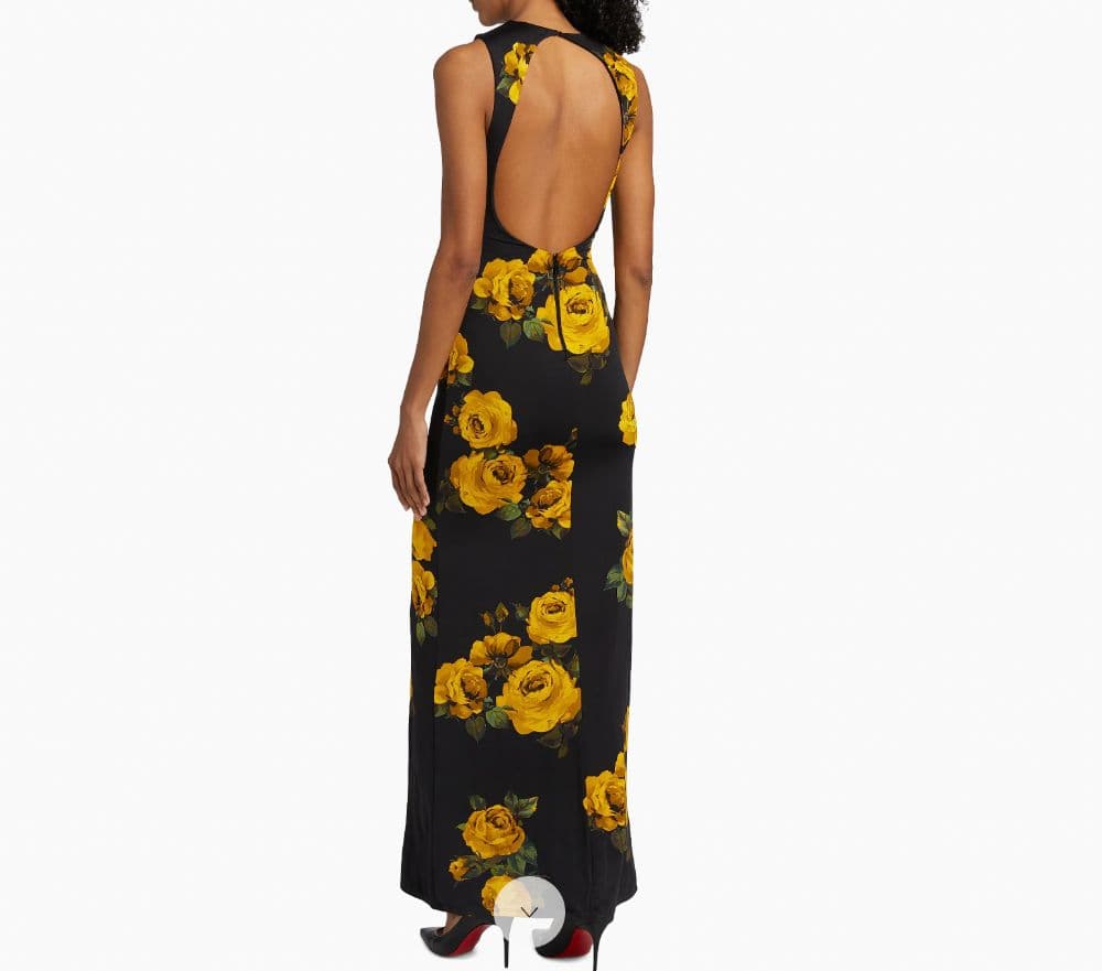Alice + Olivia Delora Rose Sleeveless Maxi Dress - Image 3
